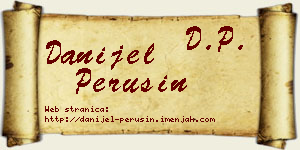 Danijel Perušin vizit kartica